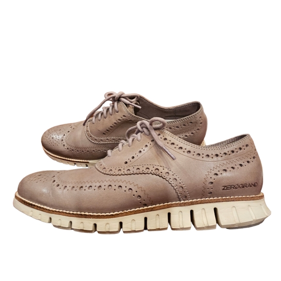 Cole Haan Other - COLE HAAN Zerogrand Men's Ironstone Gray Leather Wingtip Oxford Shoes Size 9.5